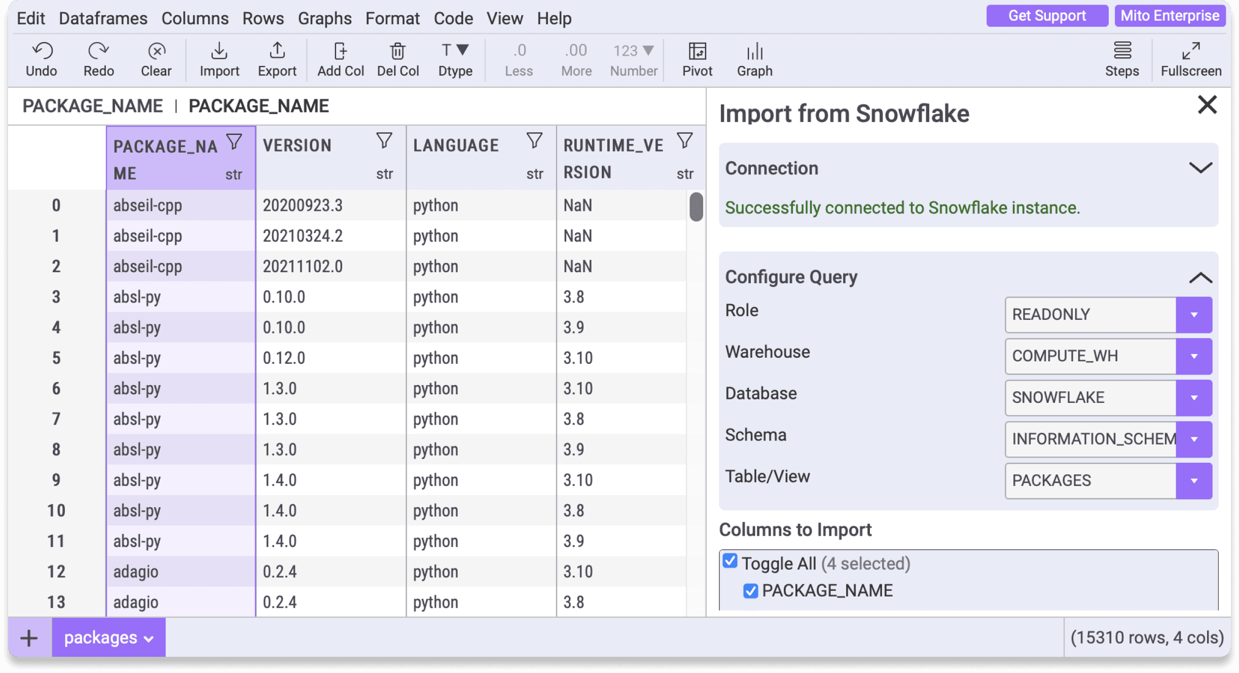 Automate analysis with Mito